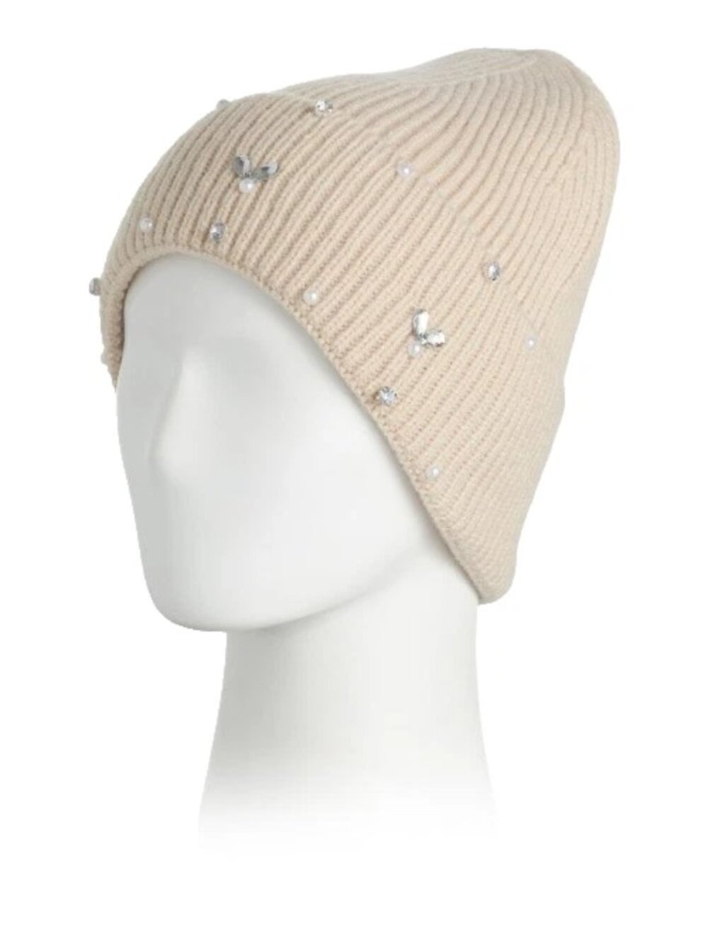 LULLA COLLECTION Embellished Beanie In Tan - NWT